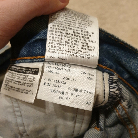 Vintage Levi's 505c Straight Leg Blue Jeans - Picture 4 of 4